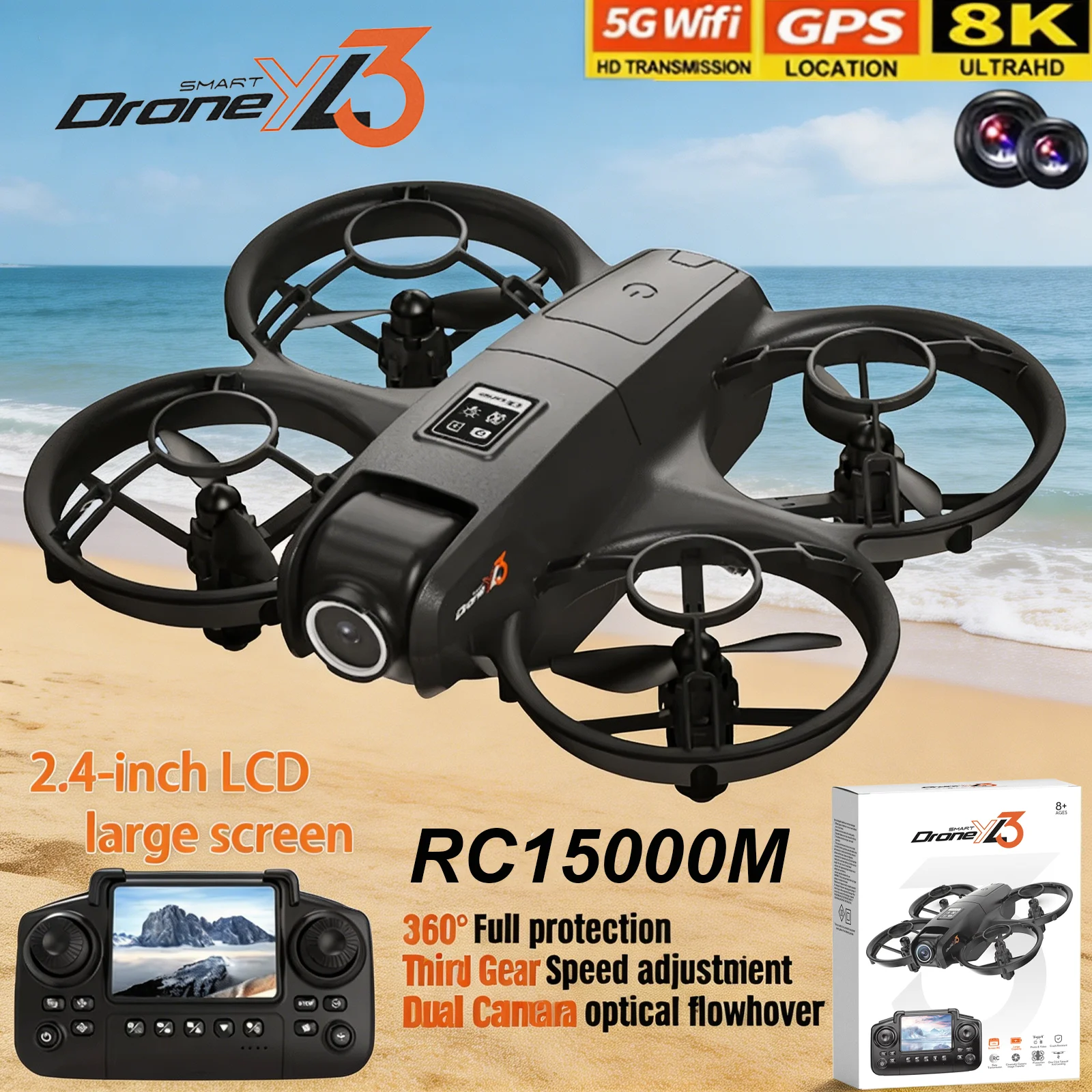 Drone Surveying - Nouveau Drone RC YL3 8K 1080P