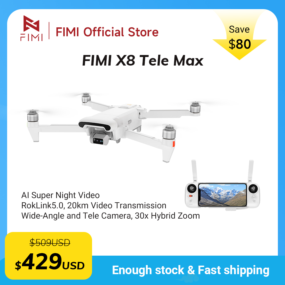 Drone Thermal Imaging - FIMI-Drone X8 Pro avec GPS, AI