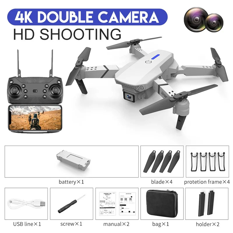 Le Drone pliant intelligent E8 - Drone Cinematic avis et prix