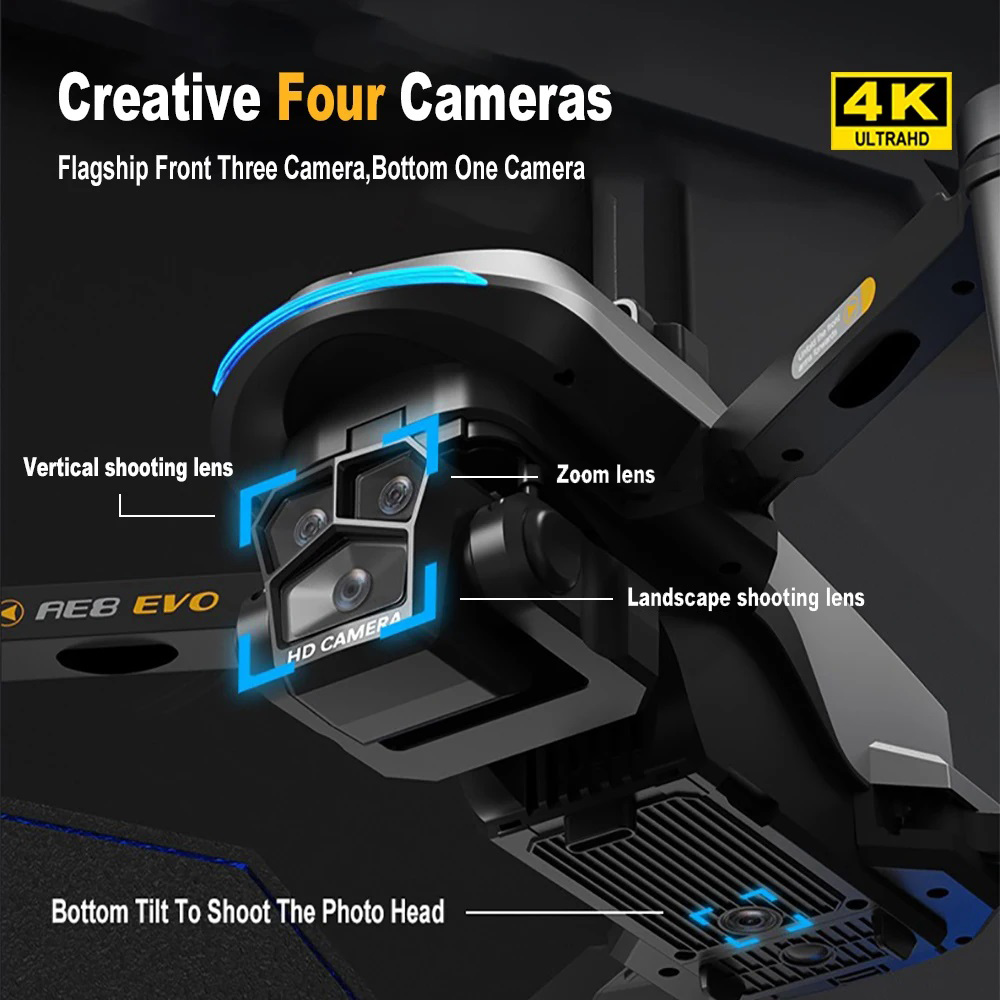 Drone AE8 EVO 4K Professionnel - Drone Surveying avis et prix