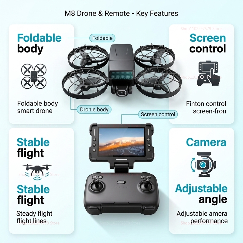 Nouveaux drones M8 GPS 8K Prof - Drone Surveying avis et prix